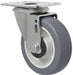 Plate Caster Swivel Rubber 4 11/16 H