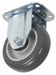 Plate Caster Rigid Rubber 3 3/4 H