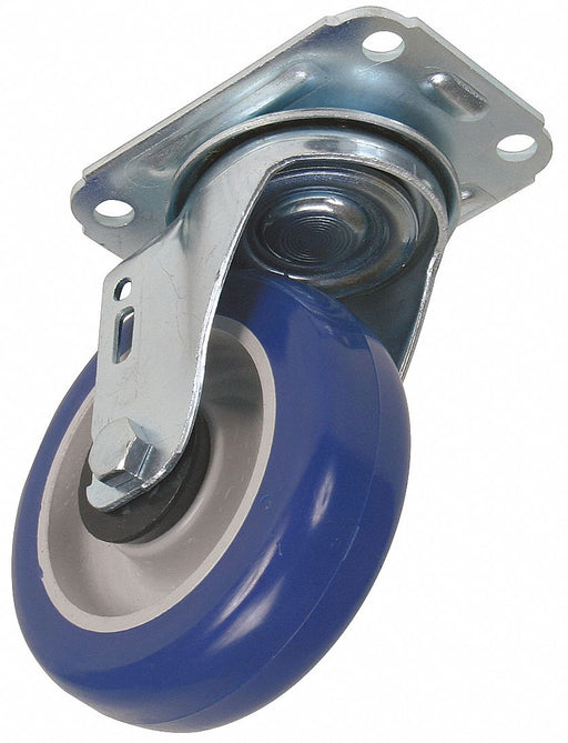 Plate Caster Swivel Polyurethane 5 5/8 H