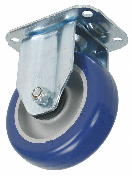 Plate Caster Rigid Polyurethane 3 3/4 H