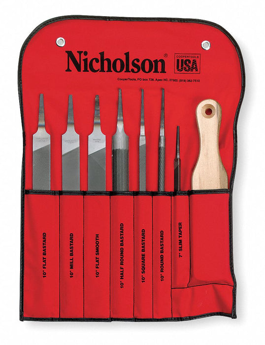 Machinist File Set American 8 Pieces