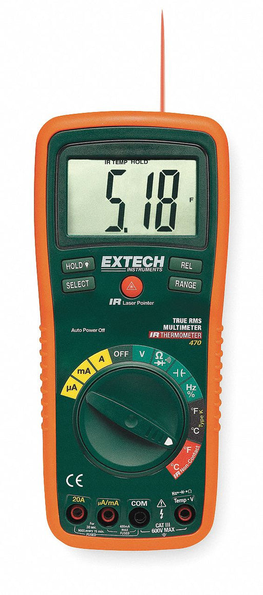 Digital Multimeter 750V 10A 40 MOhms