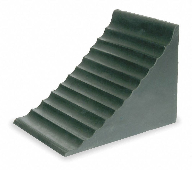 Wheel Chock 7 1/4 In W x 9 3/8 InH Black