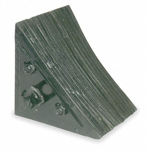 Wheel Chock 7 In W x 7 3/4 In H Black