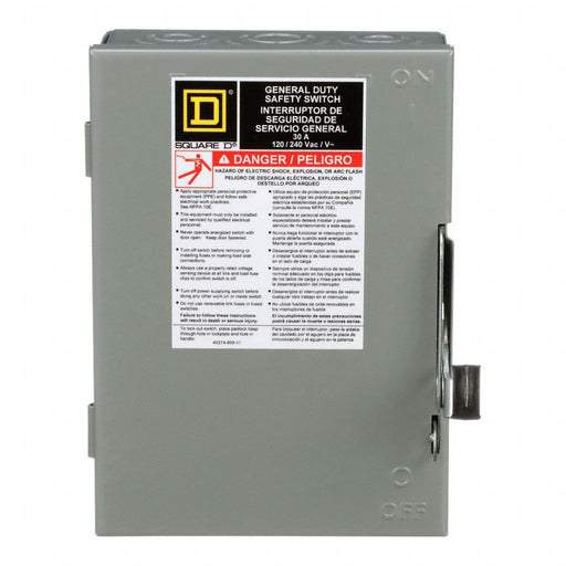 Safety Switch Fusible 30 A Steel