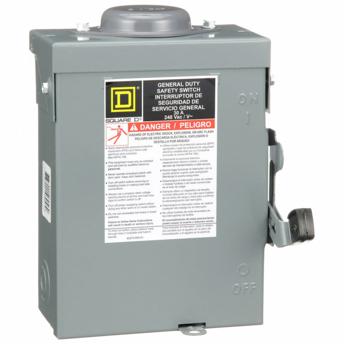 Safety Switch Fusible 30 A Steel