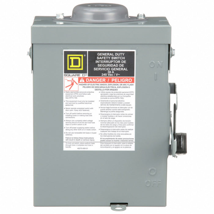 Safety Switch Fusible 30 A Steel