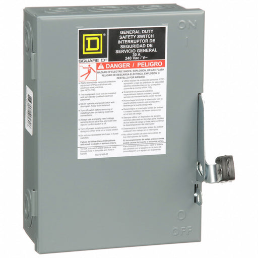 Safety Switch Non-Fusible 30 A Steel