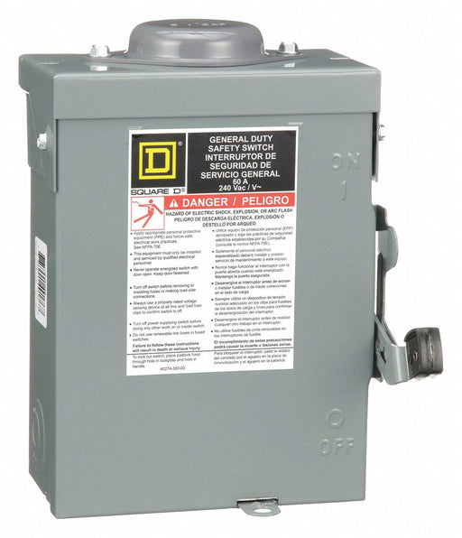 Safety Switch Non-Fusible 60 A Steel