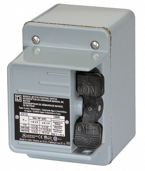 ManualMotorStart NEMA ToggleSwtch Therm