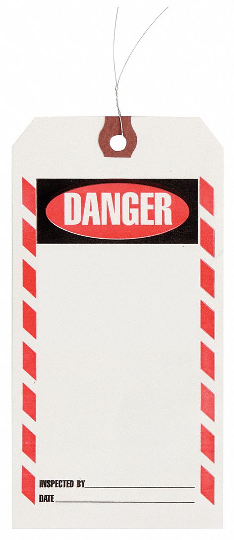 Inspection Tag Paper Danger PK1000