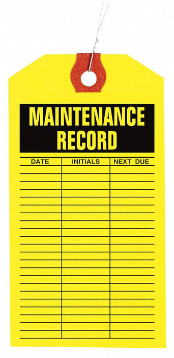 Tag Yellow 6-1/4inH 3-1/8inW PK1000