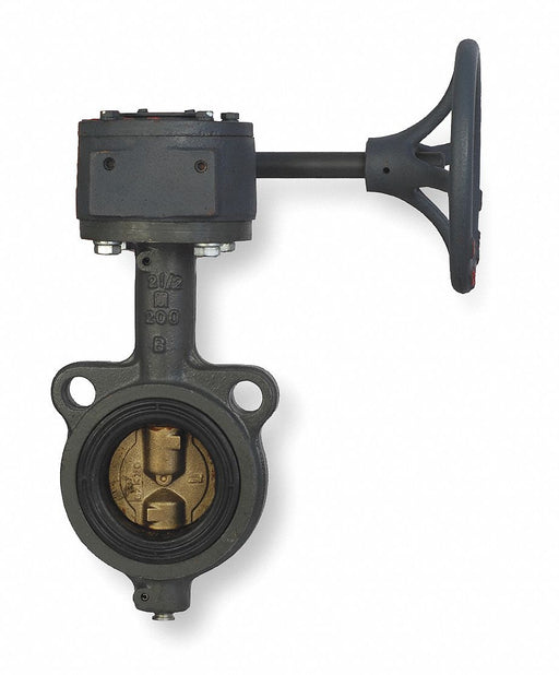 Butterfly Valve Wafer 6 In Viton Gear