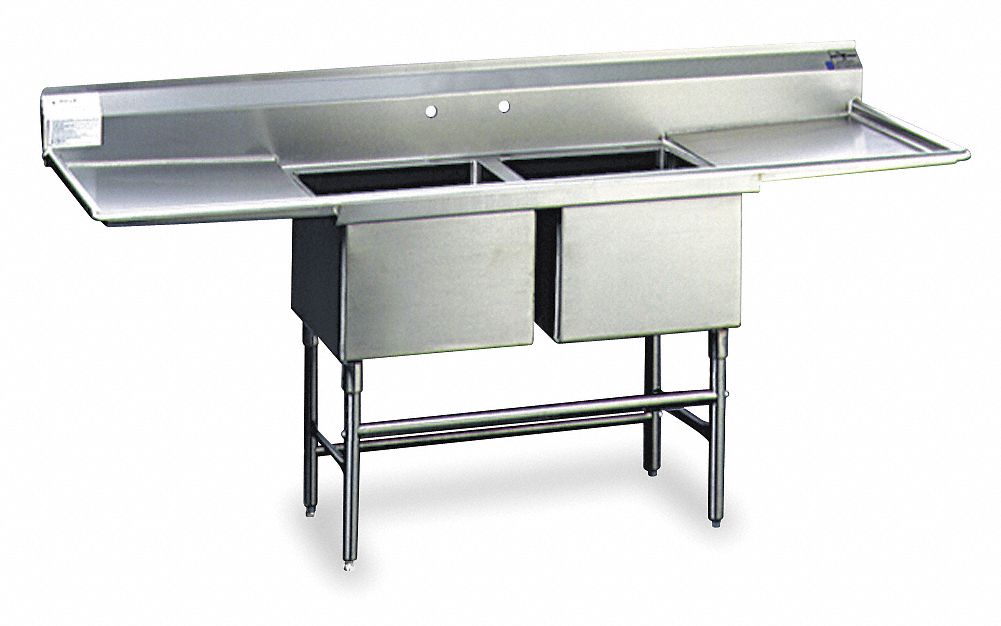 Kitchen Sink 76 x27 x44.5 Silver