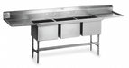 Kitchen Sink 96 x27 x44.5 Silver