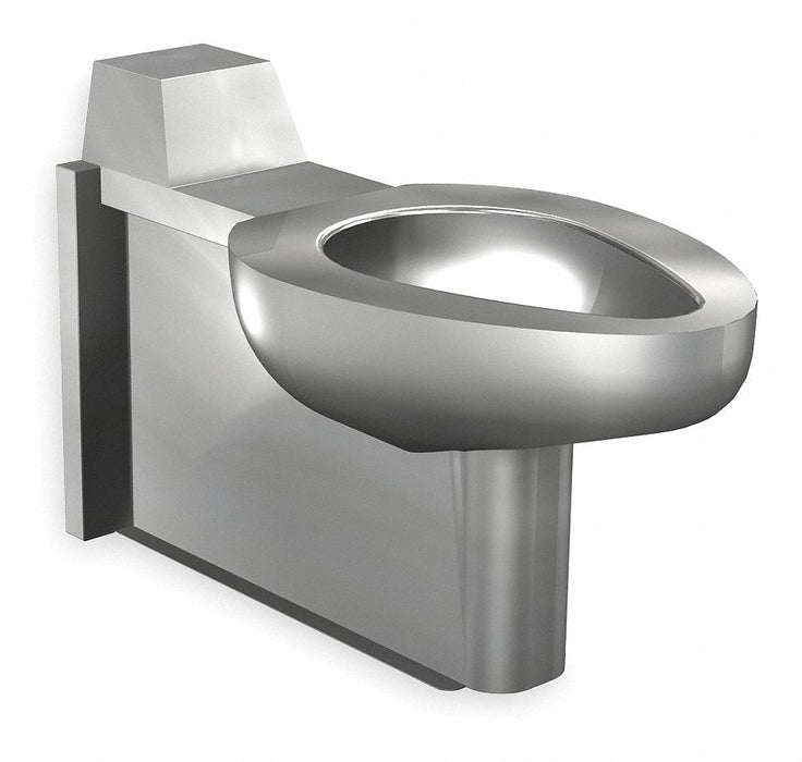 Prison Toilet SS Back Spud Floor Mount
