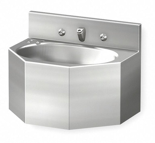 Bathroom Sink 18 x12.5 x12.75 Silver