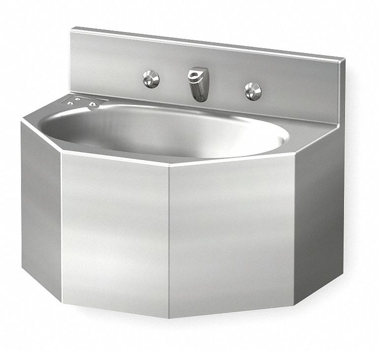 Bathroom Sink 18 x12.5 x12.75 Silver