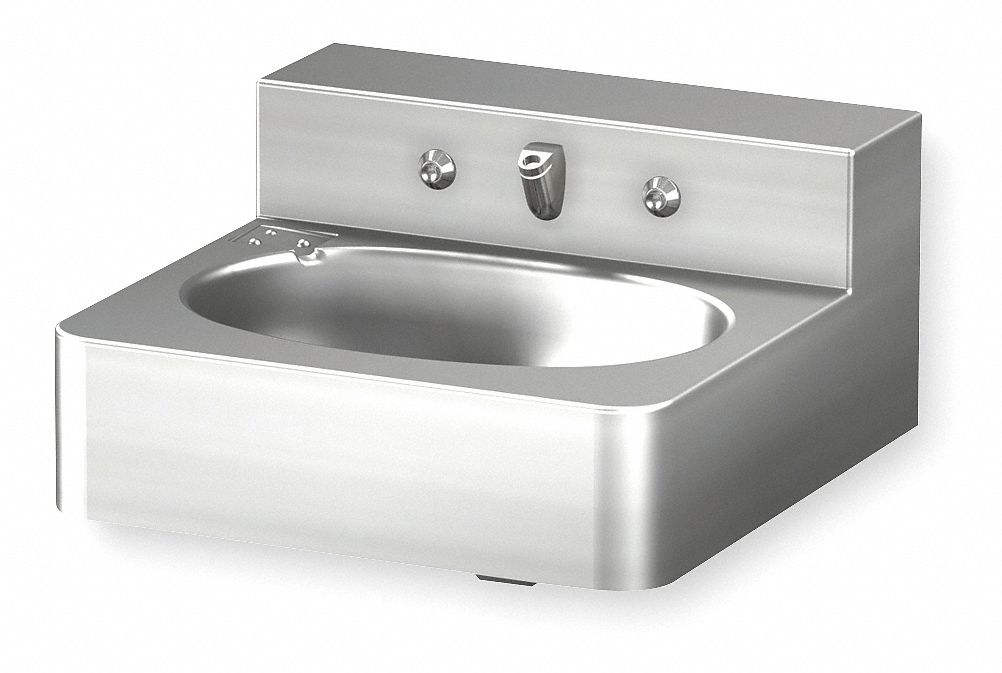 Bathroom Sink 18 x18 x12.75 Silver