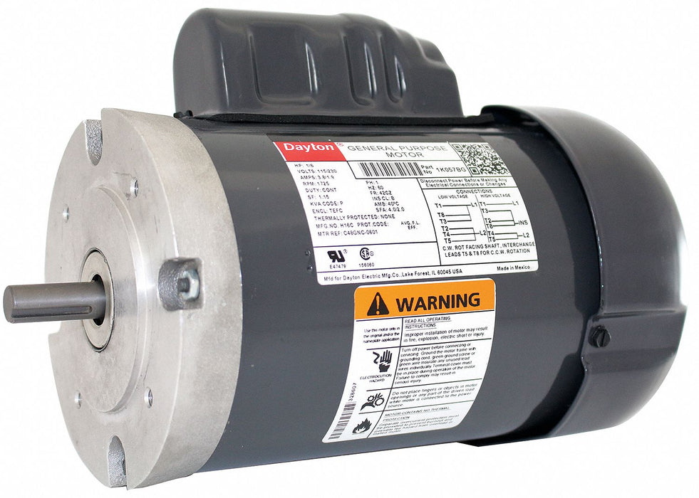 GP Motor 1/6 HP 1 725 RPM 115/230V 42CZ