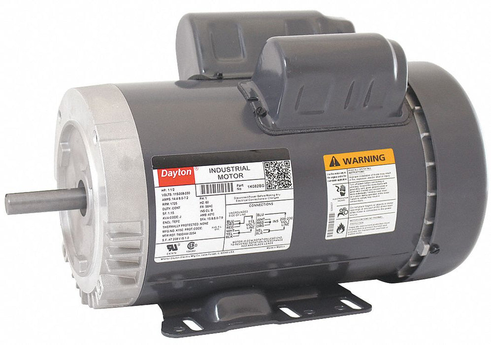 GP Motor 1 1/2 HP 1 725 RPM 115/208-230V