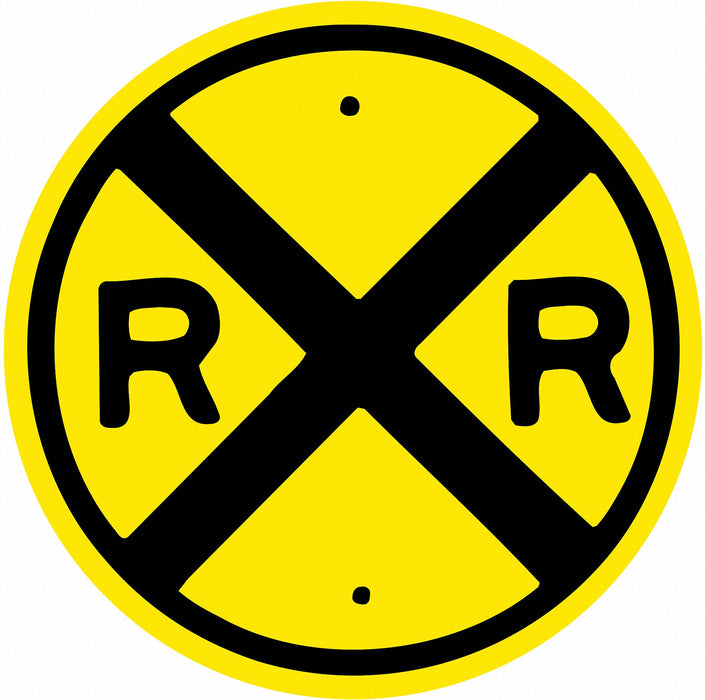 D9728 RXR Traffic Sign 12 Dia