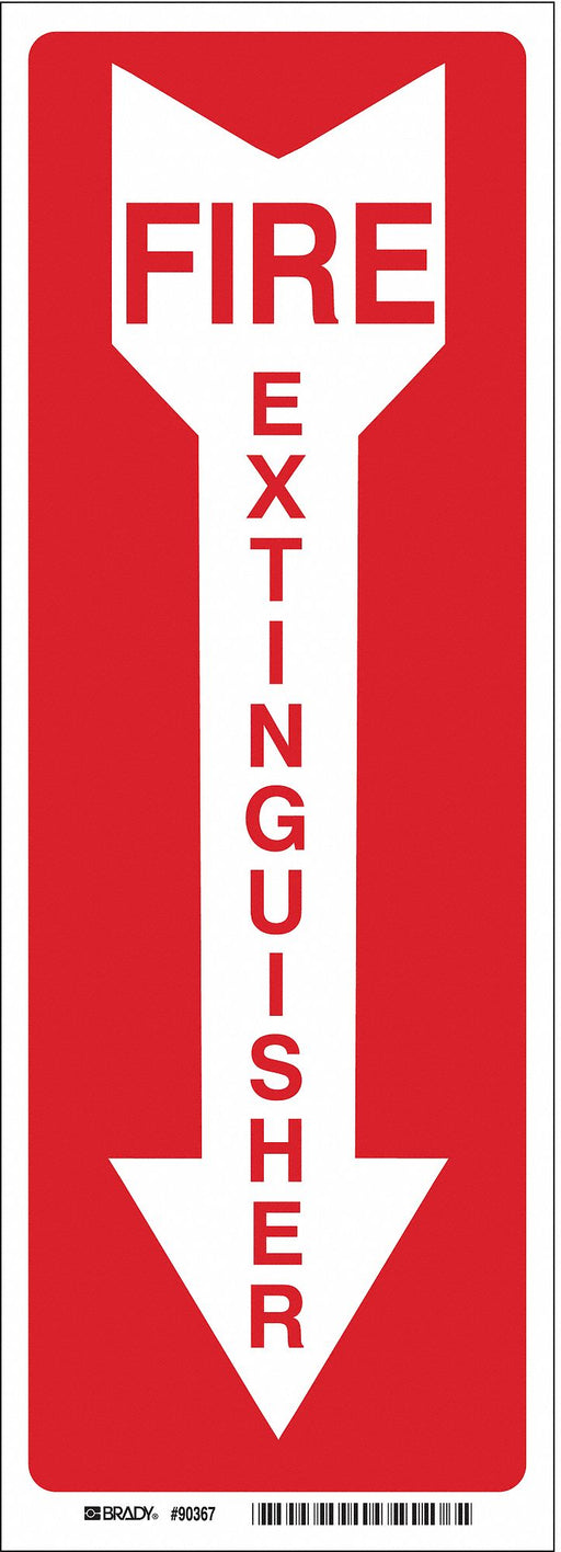 Fire Extinguisher Sign 14X3-1/2 FEXT