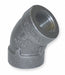 45 Elbow Malleable Iron 1 1/2 in