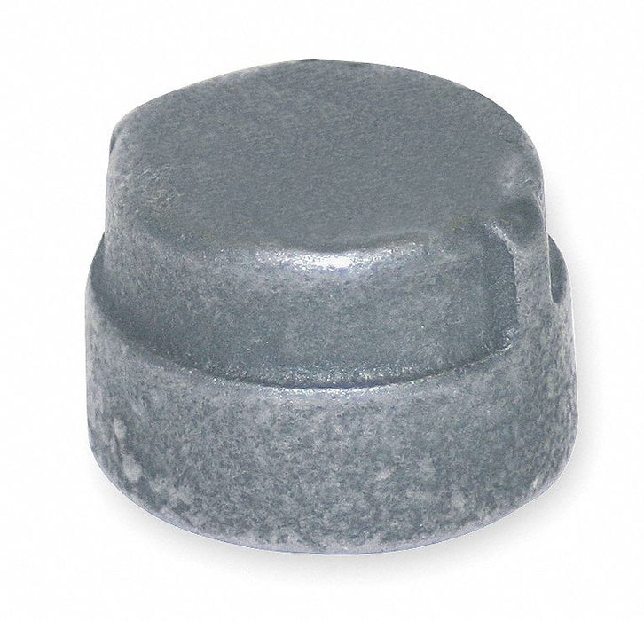 Round Cap Malleable Iron 2 in FNPT