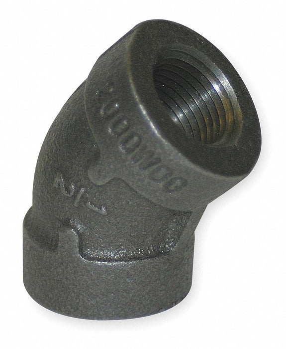 45 Elbow Malleable Iron 2 in FNPT