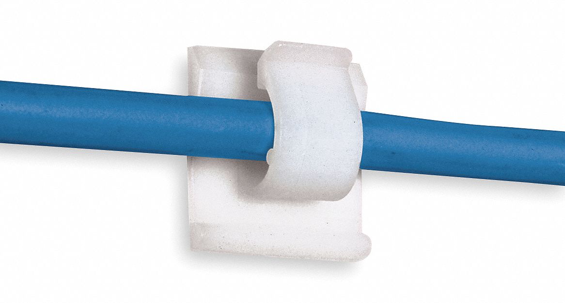 Cable Clip Side Entry Natural PK100