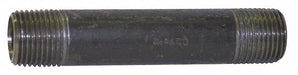 Black Pipe Nipple Threaded 1/4x3-1/2 In