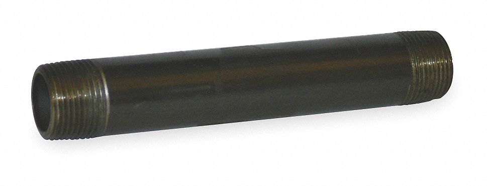 Black Pipe Nipple Threaded 3/4x10 In
