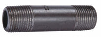 Black Pipe Nipple Threaded 2x11 In