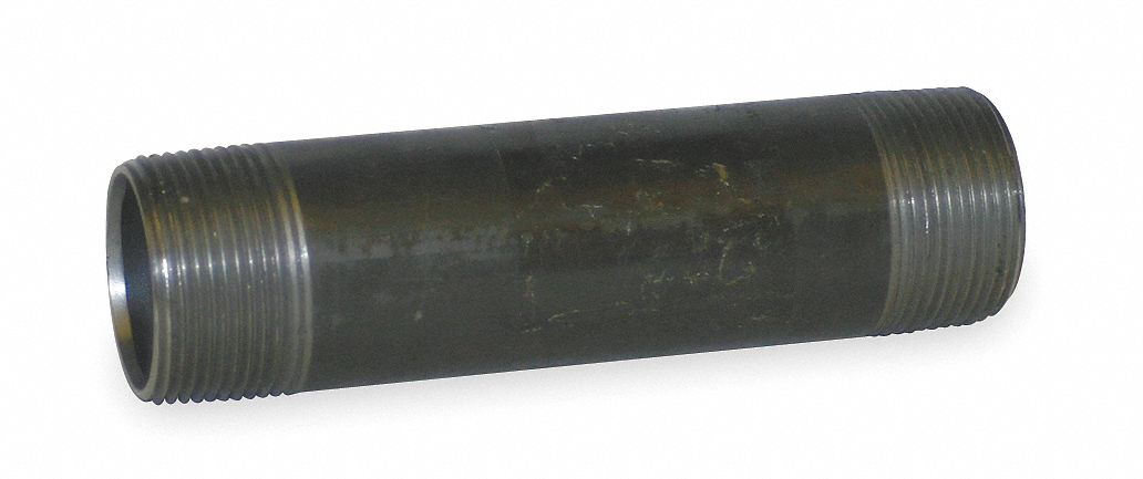 Black Pipe Nipple Threaded 1-1/2x3-1/2In