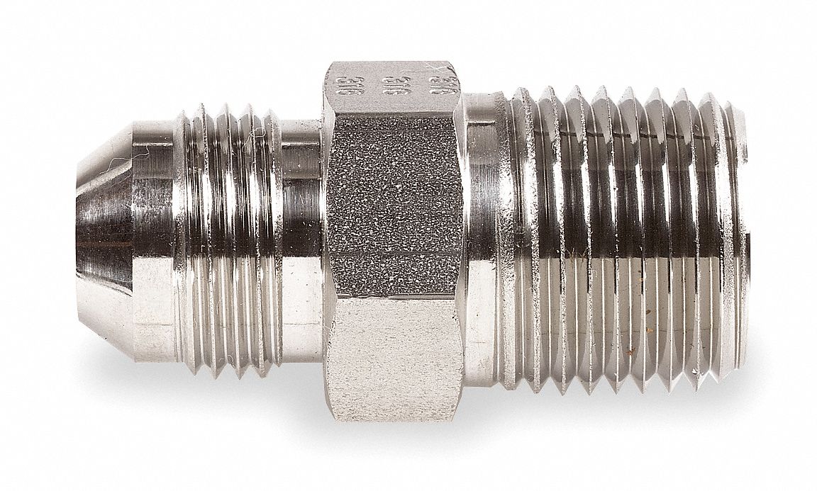 Male Connector 37 Deg Tube x Male