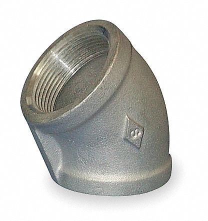 45 Elbow 304 SS 4 in FNPT Class 150