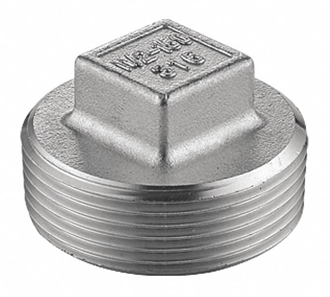 Square Head Plug 316L SS 3/8 in NPT