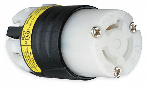 LckCon Strt 30 A Black White Nyl L6-15R
