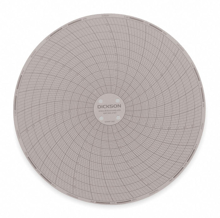 J2666 Circular Paper Chart 7 day 60 pkg
