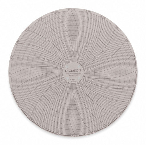 J2670 Circular Paper Chart 24 hr 60 pkg