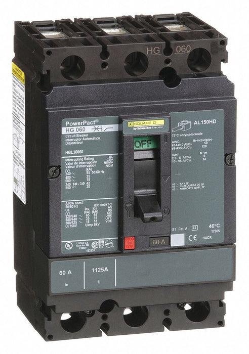 Circuit Breaker 60A 3P 600VAC HG