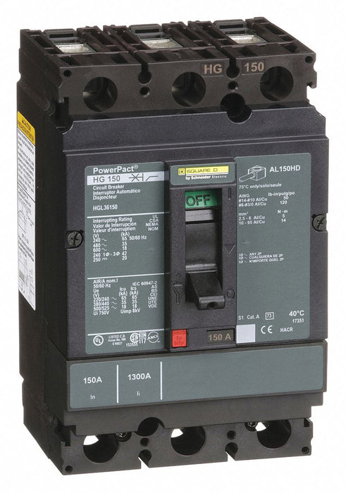 Circuit Breaker 150A 3P 600VAC HG