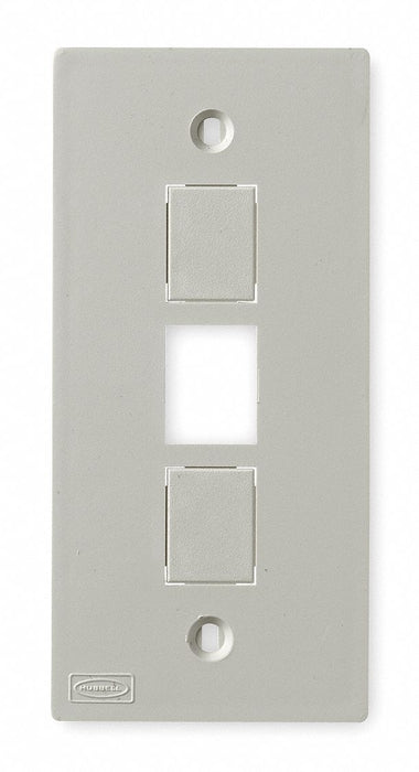 Three-Jack Faceplate White PVC Plates