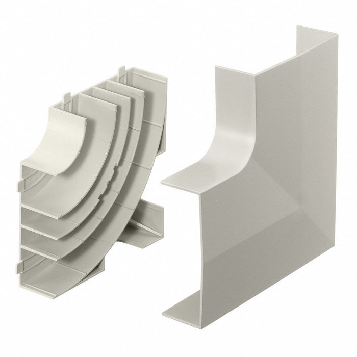 Flat Elbow Base and Cover Office White