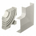 Flat Elbow Base and Cover Office White