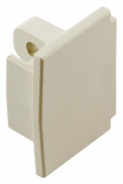 End Cap White PVC Lan-Trak(R) Caps