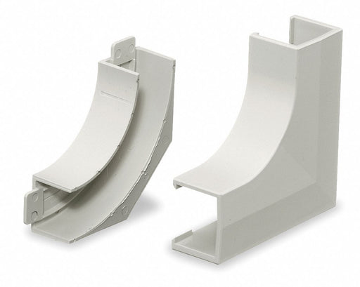 Flat Elbow Base and Cover White