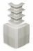 External Elbow Base and Cover White