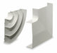 Flat Elbow Base and Cover White